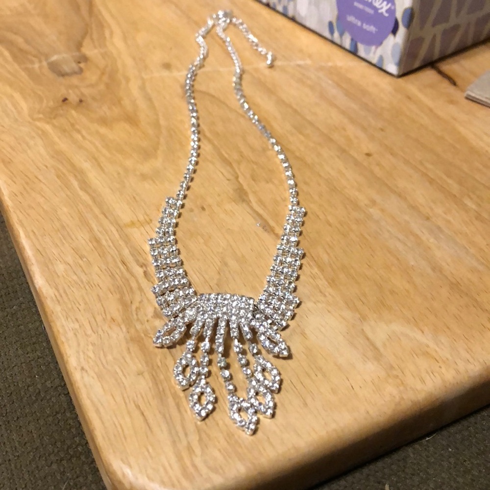 Fake diamond necklace